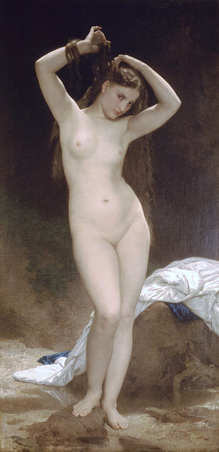 William-Adolphe Bouguereau "Bather" (1870)