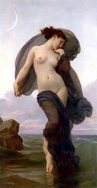 William-Adolphe Bouguereau "Evening Mood" (1882)