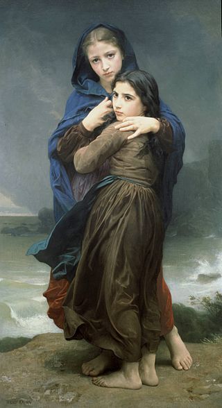 William-Adolphe Bouguereau "L'Orage" (1874)