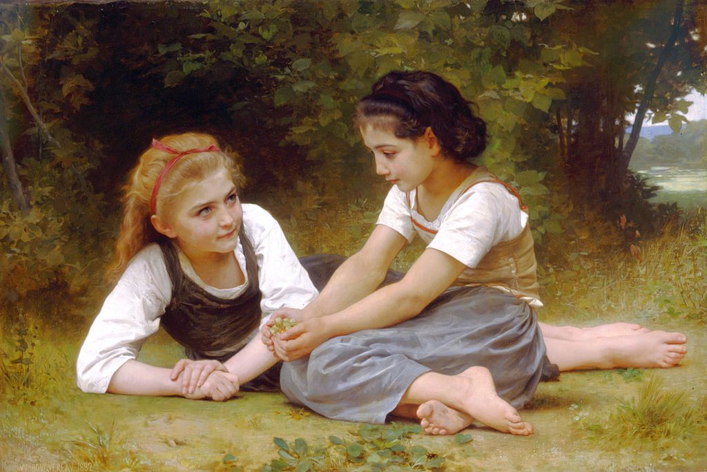 William-Adolphe Bouguereau "Les noisettes"