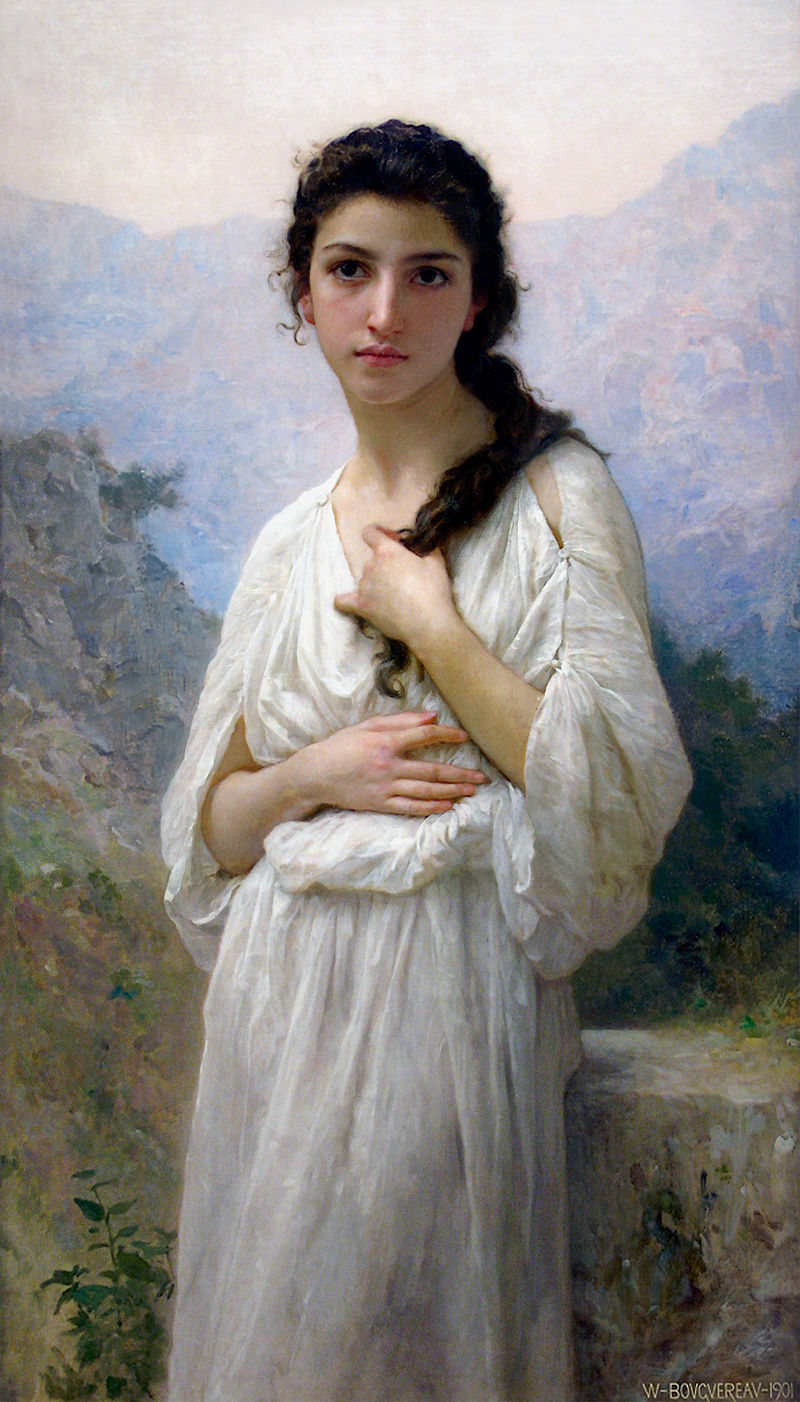 William-Adolphe Bouguereau "Meditation" (1901)