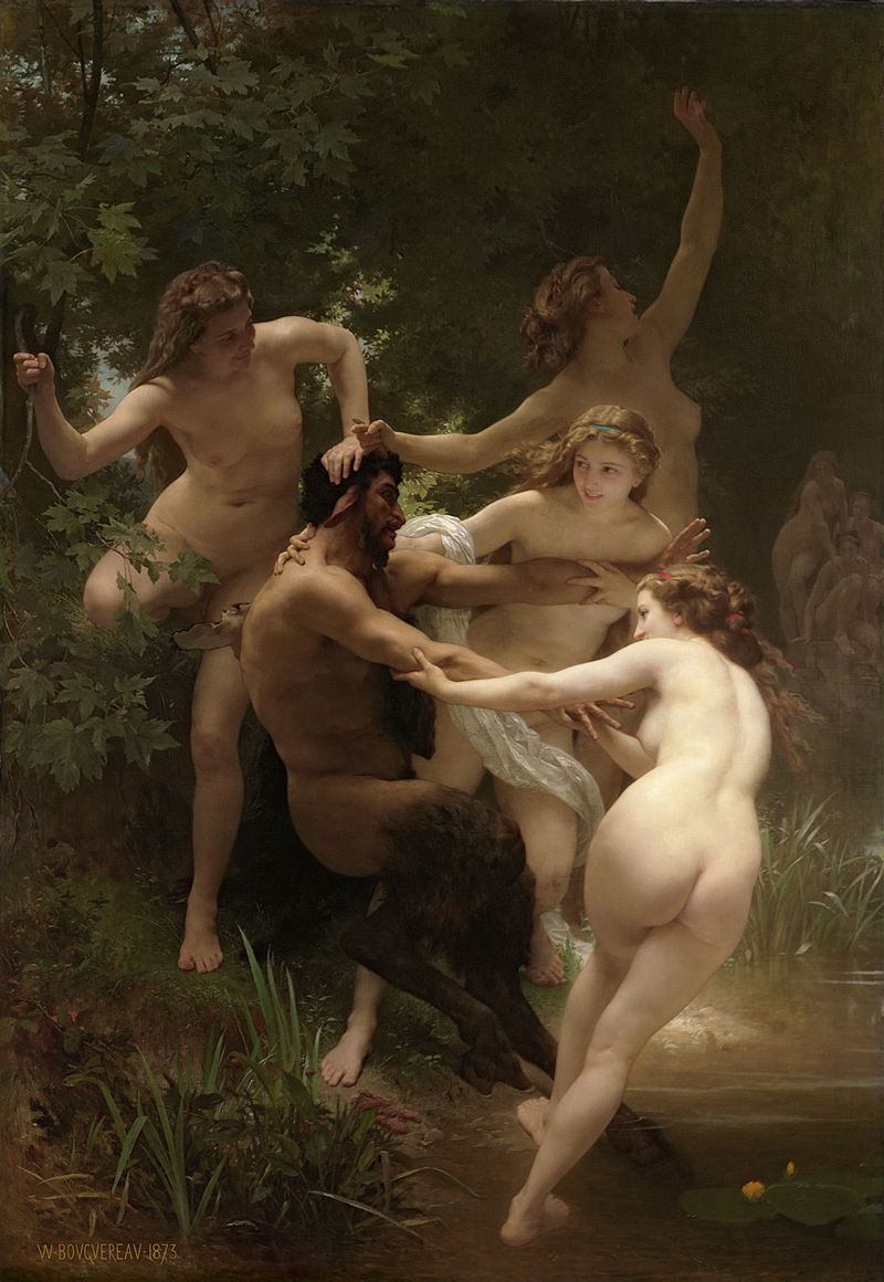 William-Adolphe Bouguereau "Nymphs and Satyr" (1873)