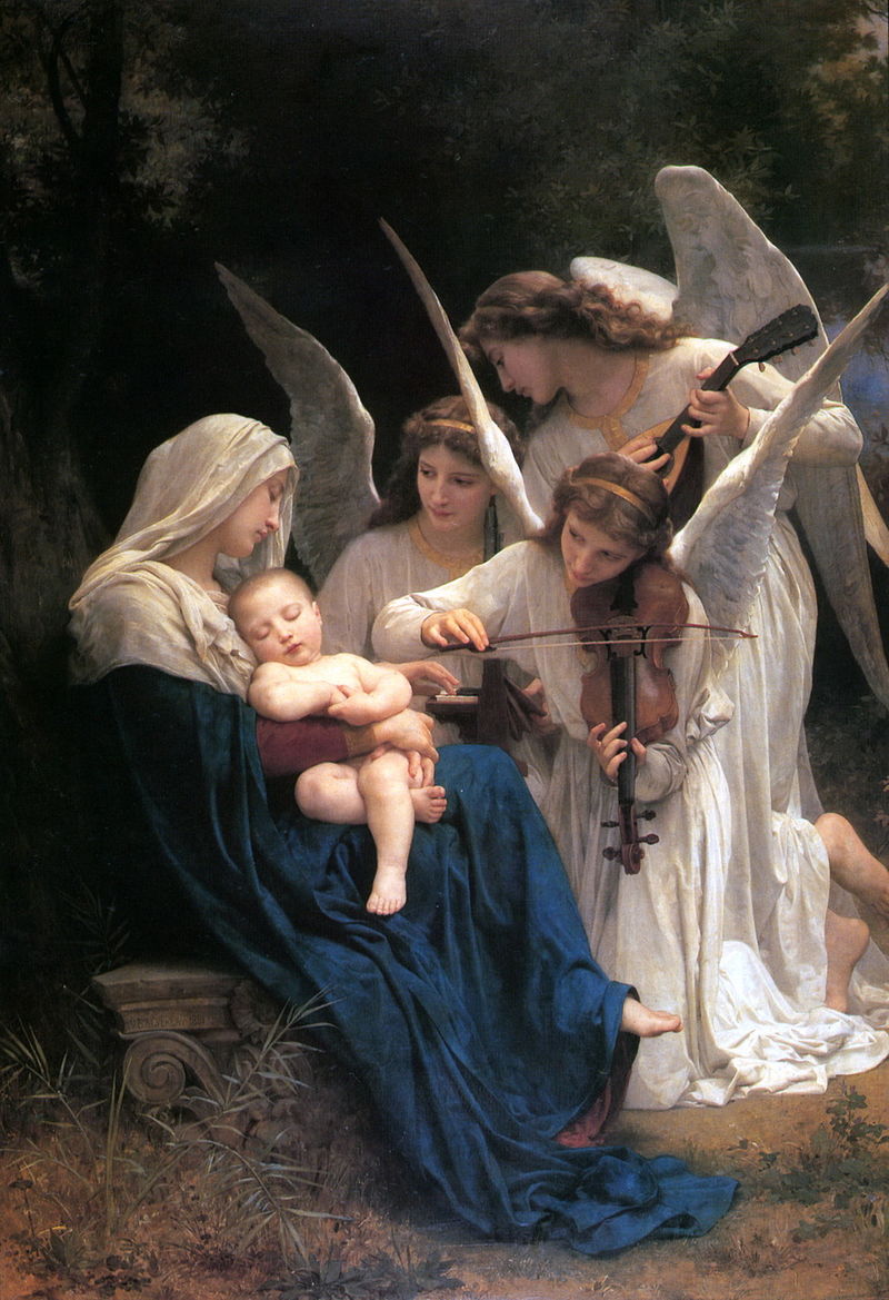 William-Adolphe Bouguereau "Song of the Angels" (1881)