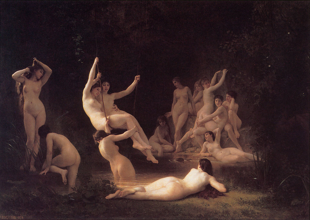 William-Adolphe Bouguereau "The Nymphaeum" (1878)