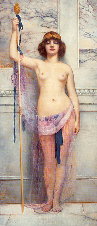 John William Godward "A Priestess" (1893)