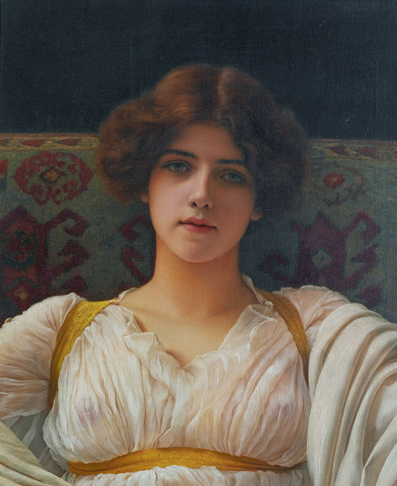 John William Godward "Study of Miss Ethel Warwick"