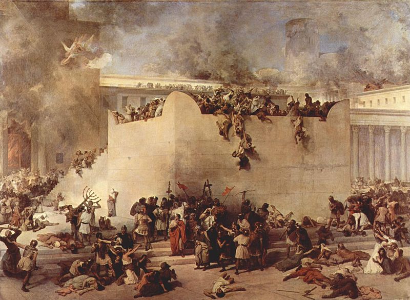 Francesco Hayez "Destruction of the Temple of Jerusalem" (1867)