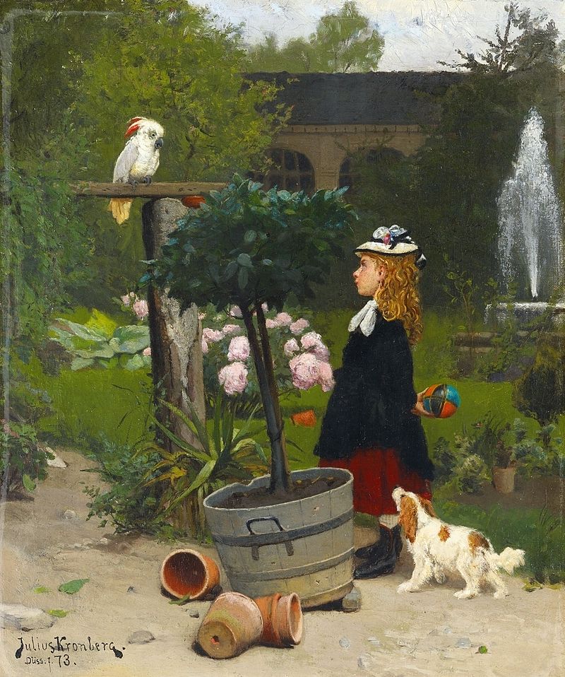 Julius Kronberg "Der neue Spielkamerad"