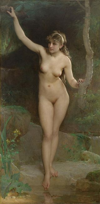 Émile Munier "La baigneuse"