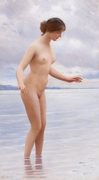 Eugen von Blaas "In the Water"